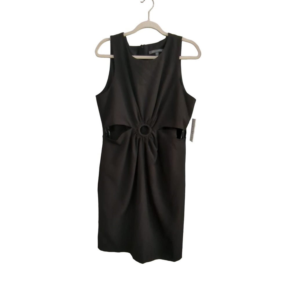 Julia Jordan Cut Out Shift Dress Womens SIze‎ 14 Black Lined New